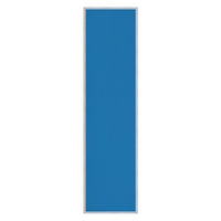 Vinyl over Cork Bulletin Board 12x48 (Open Face with Silver Trim) - Barcelona Blue Vinyl
