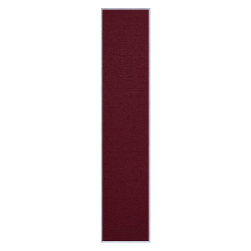 Vinyl over Cork Bulletin Board 12x60 (Open Face with Silver Trim) - Burgundy Vinyl
