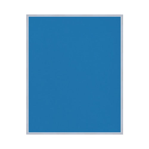 Vinyl over Cork Bulletin Board 16x20 (Open Face with Silver Trim) - Barcelona Blue
