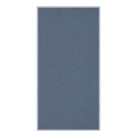 Vinyl Covered Cork Bulletin Board 18x36 | Open Face with Silver Trim Frame - Grey Vinyl