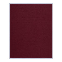 Vinyl over Cork Bulletin Board 22x28 (Open Face with Silver Trim) - Burgundy Vinyl