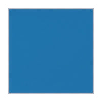 Vinyl over Cork Bulletin Board 24x24 (Open Face with Silver Trim) - Barcelona Blue Vinyl
