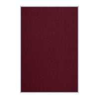 Value Line Vinyl-Covered Cork Bulletin Board 24x36 | Open Face with Silver Trim Frame - Burgundy Vinyl