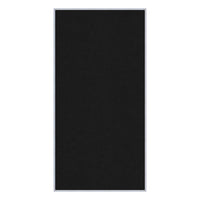 Vinyl over Cork Bulletin Board 24x48 (Open Face with Silver Trim) - Black Vinyl