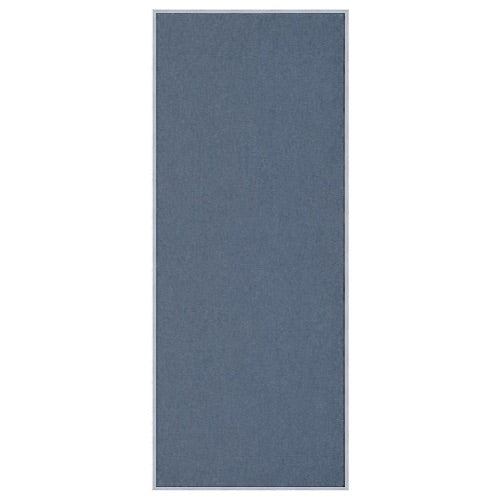 Vinyl over Cork Bulletin Board 24x60 (Open Face with Silver Trim) - Grey Vinyl