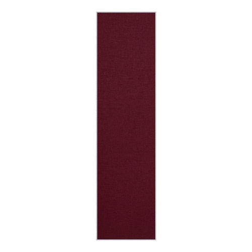 Vinyl over Cork Bulletin Board 24x96 (Open Face with Silver Trim) - Burgundy Vinyl