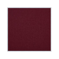Vinyl over Cork Bulletin Board 30x30 (Open Face with Silver Trim) - Burgundy Vinyl