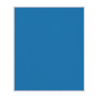 Vinyl over Cork Bulletin Board 30x36 (Open Face with Silver Trim) - Barcelona Blue Vinyl
