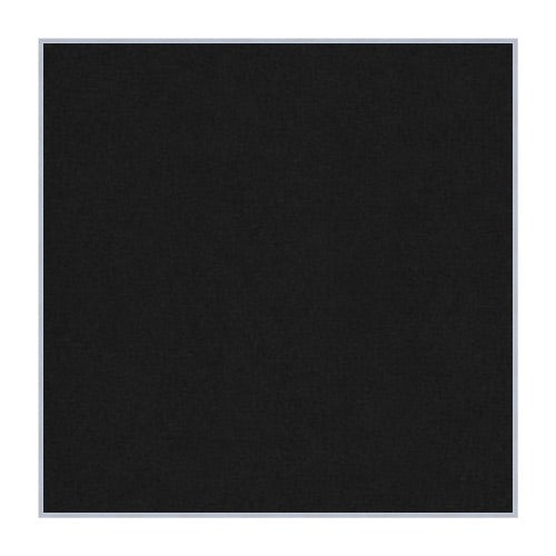 Vinyl over Cork Bulletin Board 36x36 (Open Face with Silver Trim) - Black Vinyl
