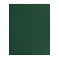 Vinyl over Cork Bulletin Board 40x50 (Open Face with Silver Trim) - Hunter Green Vinyl
