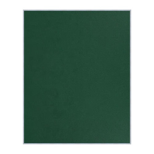 Vinyl over Cork Bulletin Board 40x50 (Open Face with Silver Trim) - Hunter Green Vinyl