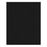 Vinyl over Cork Bulletin Board 48x60 (Open Face with Silver Trim) - Black Vinyl