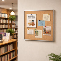 Access Cork Board™ 16" x 16" Open Face Classic Metal Framed Cork Bulletin Board