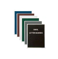 Open Face Framed Vinyl Letter Board 30x30 with Silver Trim Frame