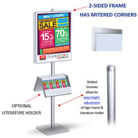 22x28 Double Sided Sign Stand fits TWO POSTERS