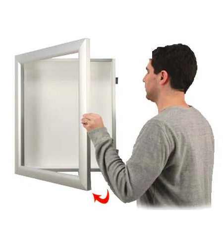 SwingFrame SUPER WIDE-FACE Shadow Boxes 1-Inch Deep with Metal Framed Cabinet in 12 Sizes