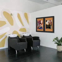 Indoor Enclosed Bulletin Boards 72 x 30 with Rounded Corners (2 DOORS)