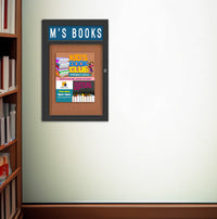 Indoor Enclosed Bulletin Boards 36 x 36 with Header (Radius Edge)