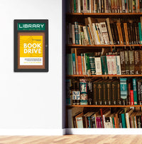 24 x 36 Indoor Enclosed Bulletin Board with Header and Light (Radius Edge)