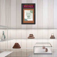 27 x 41 Indoor Enclosed Bulletin Board with Header and Light (Radius Edge)