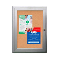 11 x 17 Outdoor Enclosed Bulletin Boards | Sleek, Smooth Radius Edge Metal Cabinet Corners