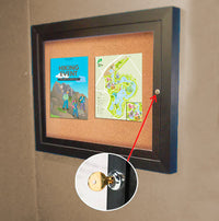 Indoor Enclosed Bulletin Boards 13 x 19 | Single Locking Door