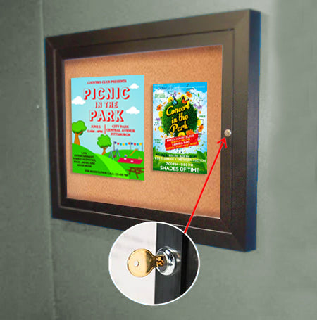 Indoor Enclosed Bulletin Boards 30 x 40 (Single Door)