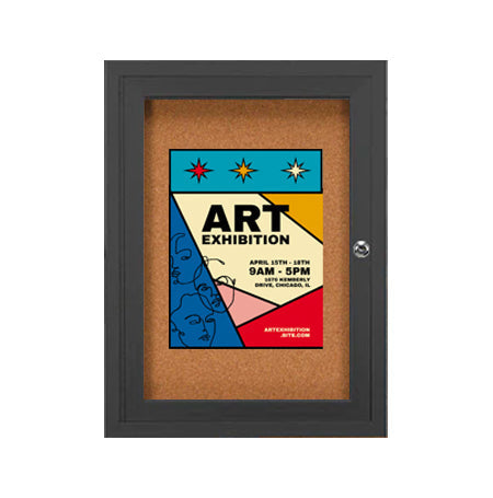 Indoor Enclosed Bulletin Boards 30 x 40 (Single Door)