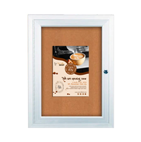 19 x 31 Indoor Enclosed Bulletin Boards with Light (Single Door)