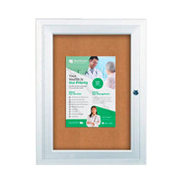 27 x 41 Indoor Enclosed Bulletin Boards with Light (Single Door)
