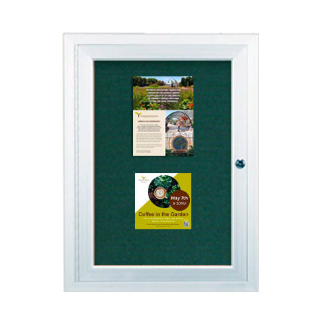 30 x 40 Indoor Enclosed Bulletin Boards with Light (Single Door)