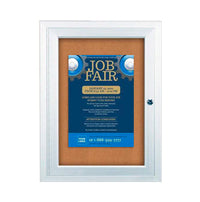 42 x 42 Indoor Enclosed Bulletin Boards with Light (Single Door)