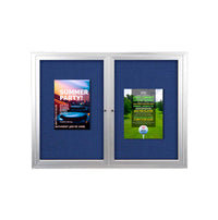 60 x 36 INDOOR Enclosed Bulletin Boards with Lights (2 DOORS)