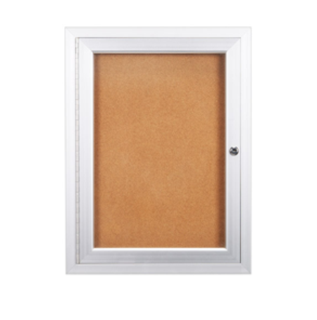 36 x 36 Indoor Enclosed Bulletin Boards with Light (Single Door)