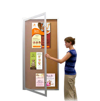 Extra Large 48 x 48 Indoor Enclosed Bulletin Board Swing Cases (Single Door)