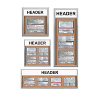 Indoor Menu Cases with Message Header + Rounded Corners for 11 x 14 Landsacpe Size Menus