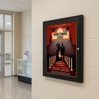 Indoor Enclosed Poster Cases with Radius Edge - "SwingCase"
