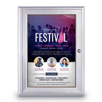 Indoor Enclosed Poster Cases with Radius Edge - "SwingCase"