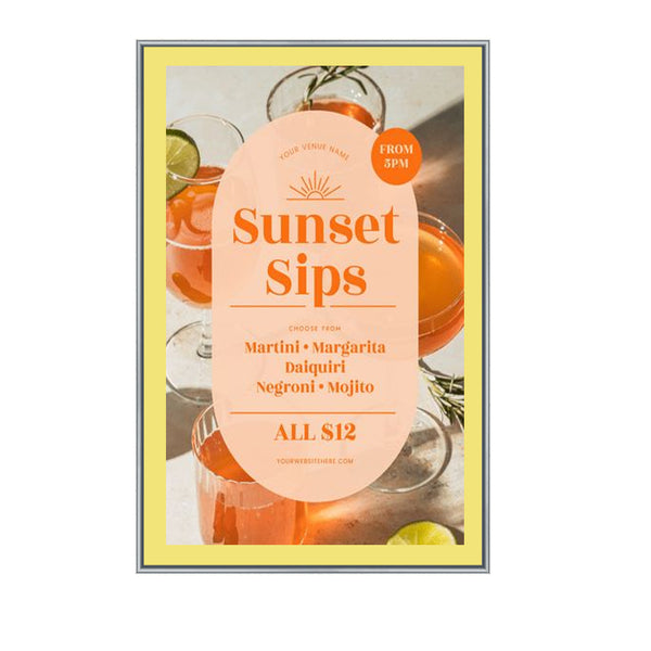 16x16 Poster Frame (Colorful Classic Poster Display SwingFrame)