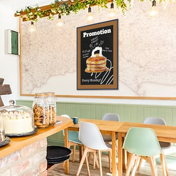 SwingFrame 27x40 Poster Frame | Swing Open, Quick Change Colorful Classic Display with 1" Wide Metal Frame Profile