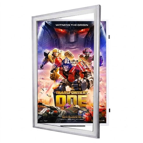 27 x 41 Movie Poster Frame | Classic Metal Framed, Swing Open Poster SwingFrame in 5 Metal Finishes