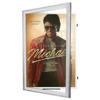 XL 36x48 Movie Poster Frame | Quick Change, Swing Open, SwingFrame with Matboard + 5 Metal Finishes