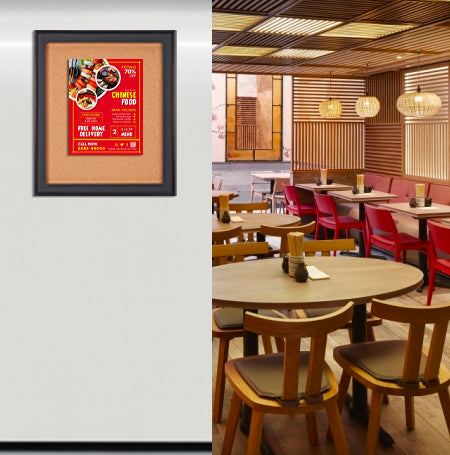 Designer Metal 16" x 20" Enclosed Bulletin Board SwingFrames
