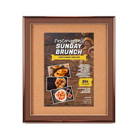 24 x 48 Enclosed Bulletin Board with Classic Swing Open SwingFrame Designer Metal Frames