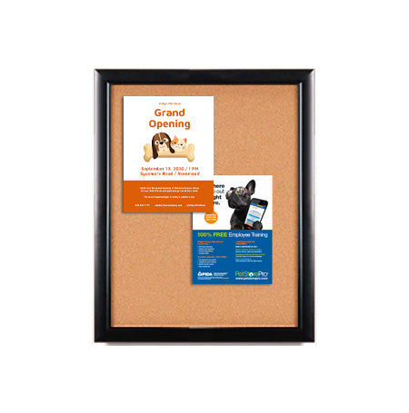 Super Wide-Face 12x18 Enclosed Bulletin Board SwingFrames