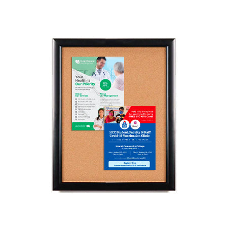 Super Wide-Face 16x20 Enclosed Bulletin Board SwingFrames