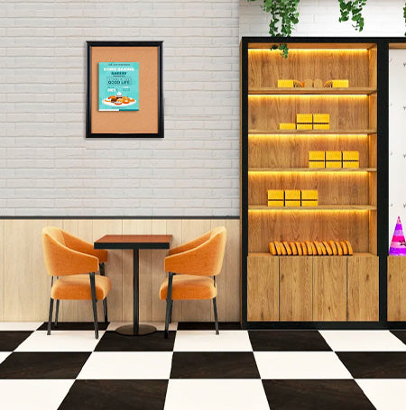 Super Wide-Face 18x24 Enclosed Bulletin Board SwingFrames