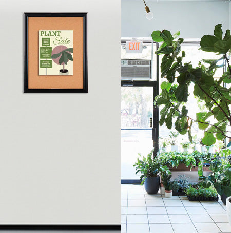 Super Wide-Face 22x28 Enclosed Bulletin Board SwingFrames