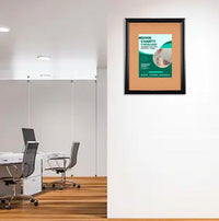 Super Wide-Face 24x24 Enclosed Bulletin Board SwingFrame