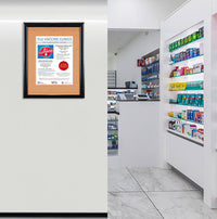 Super Wide-Face 30x30 Enclosed Bulletin Board SwingFrames